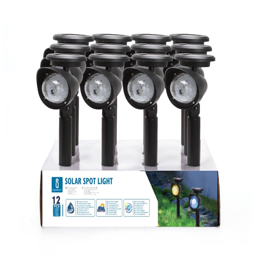 Aigostar - LED RGB Saules eneģijas lampa LED/400mAh IP44