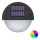 Aigostar - LED RGB Saules enerģijas sienas lampa LED/1W/1,2V melna IP44