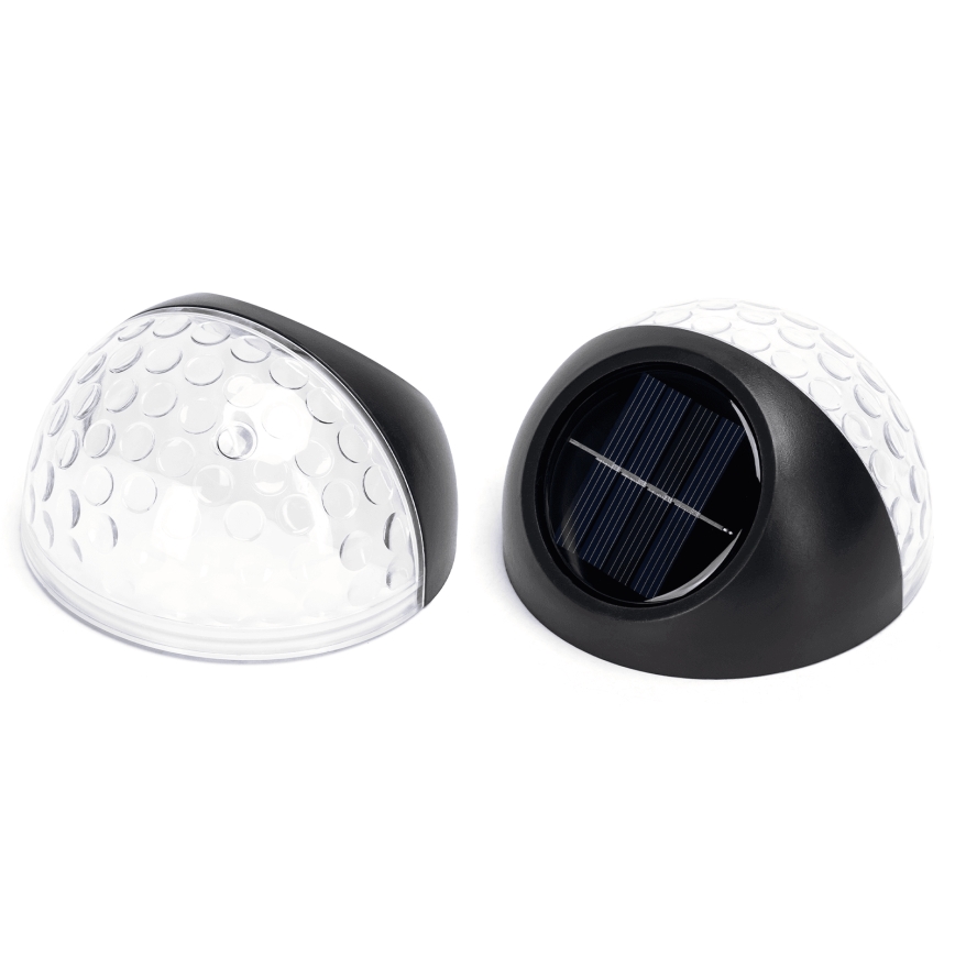 Aigostar - LED RGB Saules enerģijas sienas lampa LED/2W/1,2V 300 mAh melna IP44