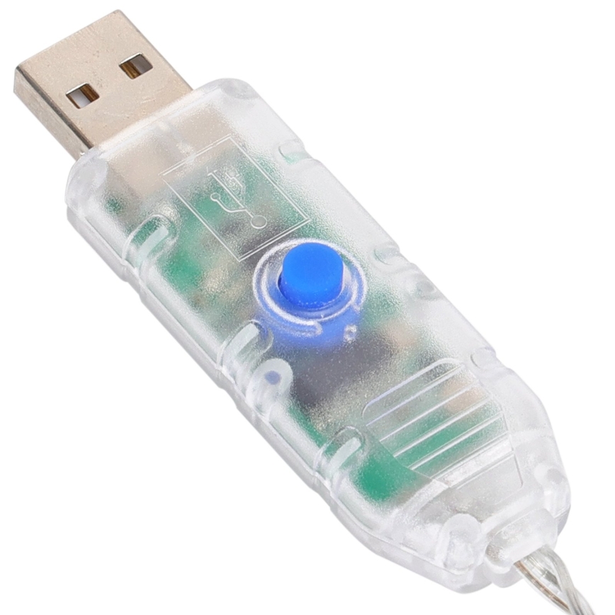 Aigostar - LED RGBIC Dekoratīvā virtene 25xLED/5W/USB 5 m daudzkrāsaina