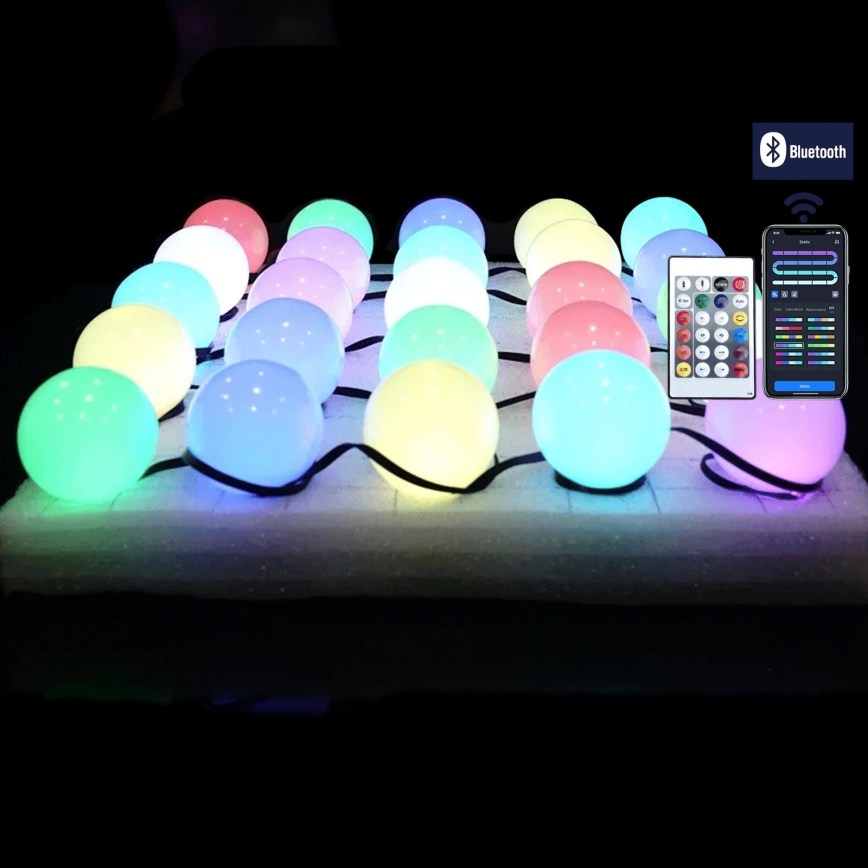 Aigostar - LED RGBIC dekoratīvā virtene 50xLED/5W/USB 10 m daudzkrāsaina
