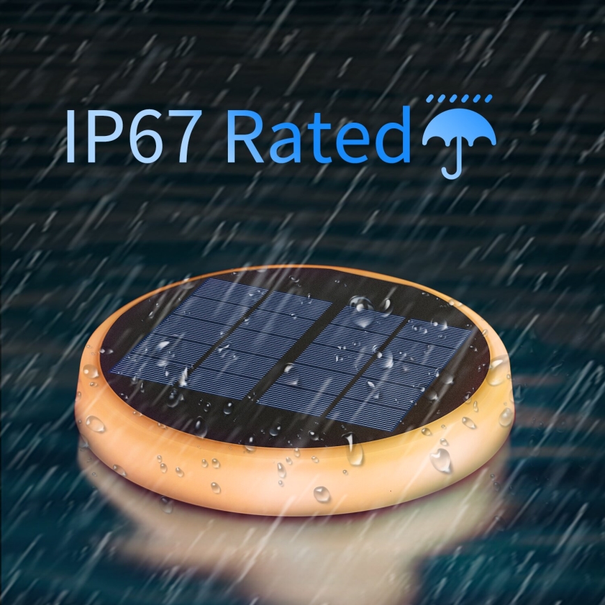 Aigostar - LED RGBIC Saules gaismeklis LED/0,6W/3,7V IP65 2000 mAh