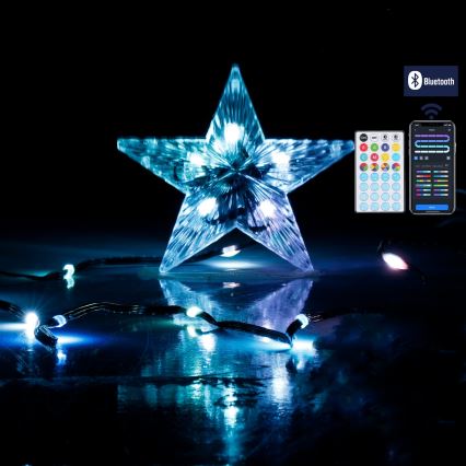Aigostar - LED RGBICW viedā āra virtene MESH 100xLED 10m IP44 + tālvadības pults