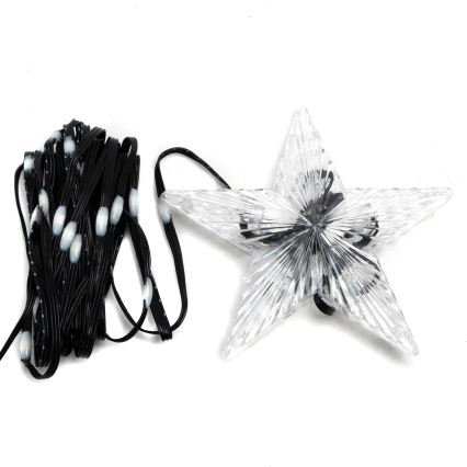 Aigostar - LED RGBICW Viedā āra Ziemassvētku virtene MESH 50xLED 5m IP44 + tālvadība