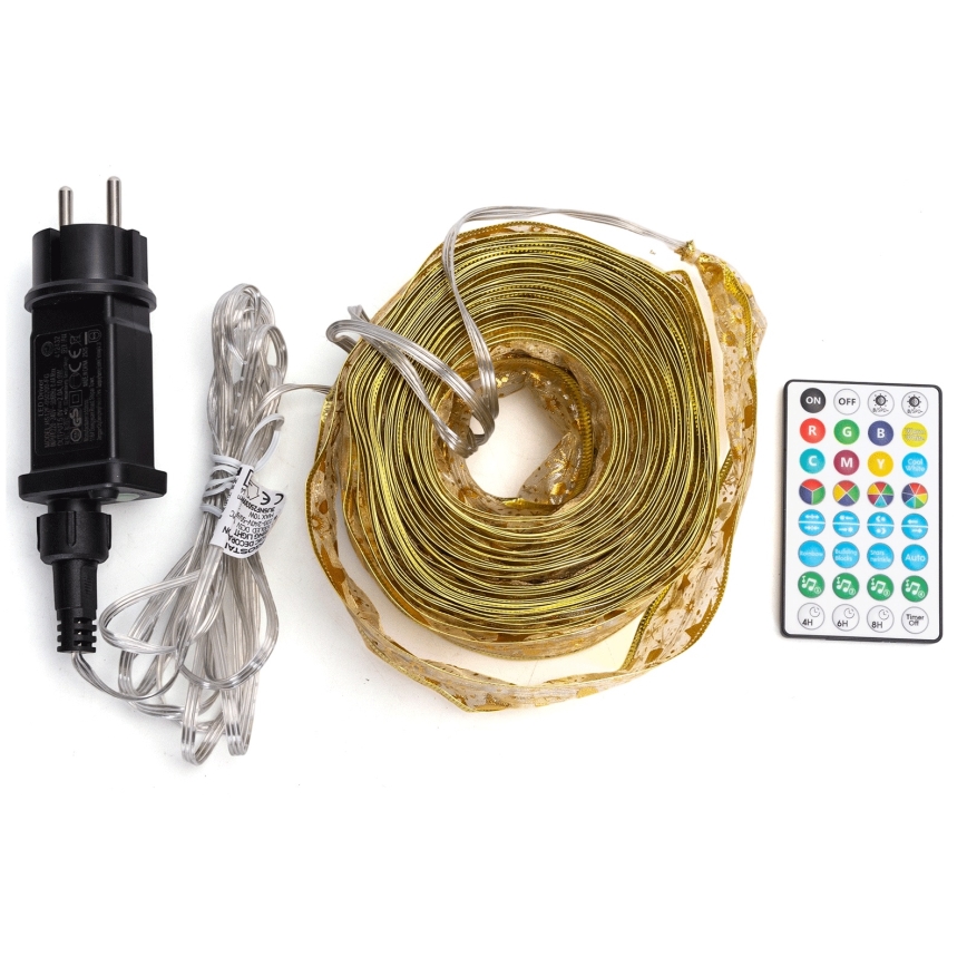 Aigostar - LED RGBICW viedā āra Ziemassvētku gaismas virtene MESH 100xLED 10 m IP44 + tālvadības pults