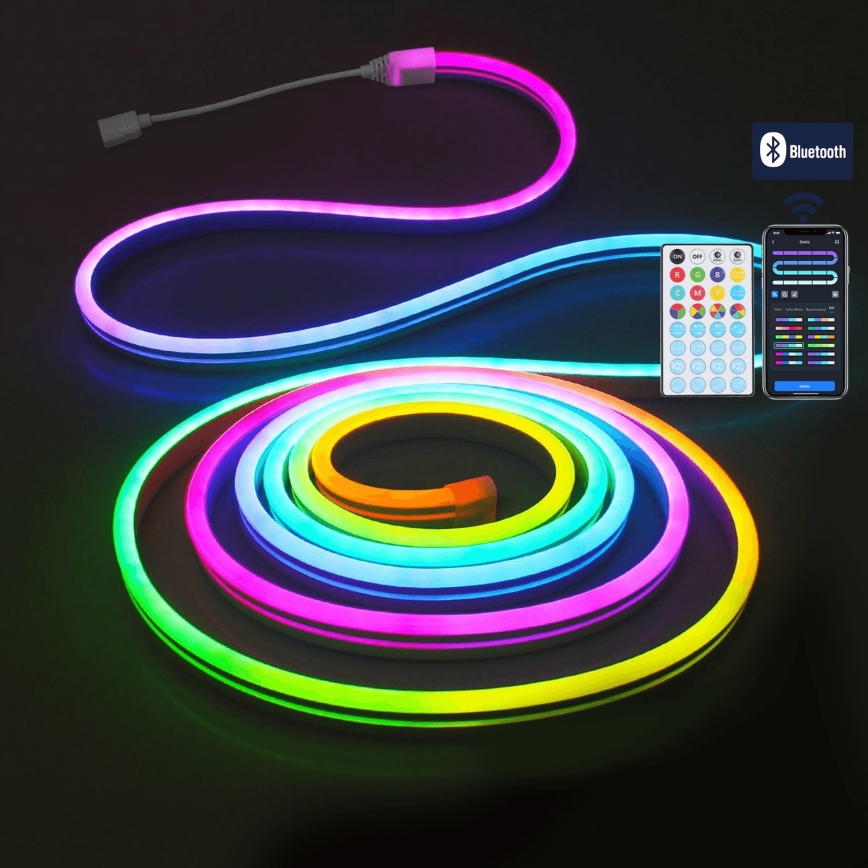 Aigostar - LED RGBICW āra Ziemassvētku virtene 150 LED 5m IP44 + ar tālvadības pulti