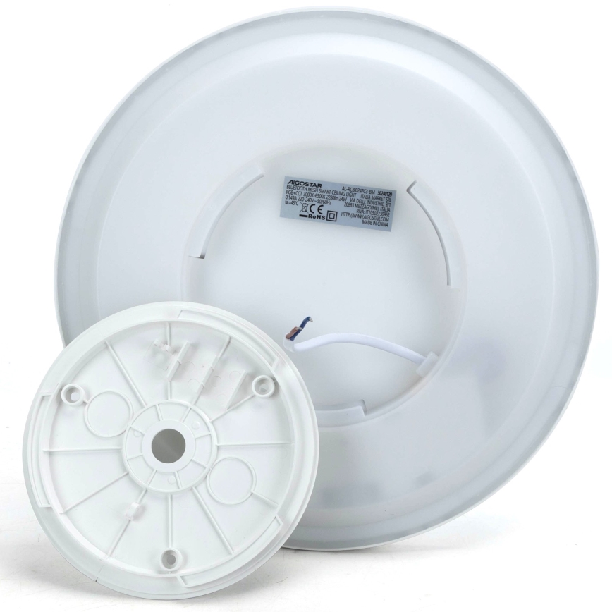 Aigostar - LED RGBW Aptumšojama griestu lampa MESH LED/24W/230V 3000-6500K balta + tālvadības pults