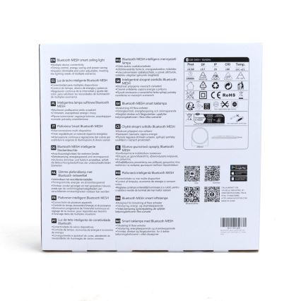 Aigostar - LED RGBW Aptumšojama griestu lampa MESH LED/24W/230V 3000-6500K balta + tālvadības pults