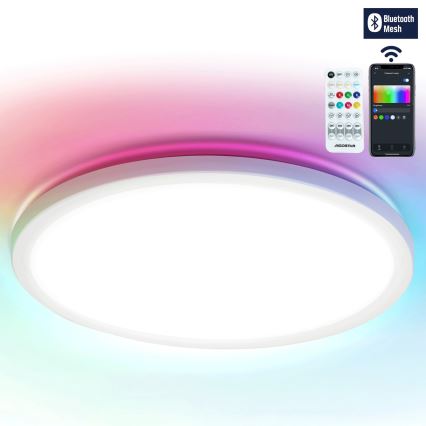 Aigostar - LED RGBW Aptumšojama griestu lampa MESH LED/36W/230V 3000-6500K balta + tālvadības pults