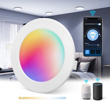 Aigostar - LED RGBW Aptumšojama iegremdējama lampa MESH LED/15W/230V 2700-6500K d. 17 cm