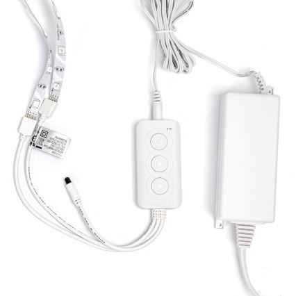 Aigostar - LED RGBW Aptumšojama josla LED/48W/12V 2x7,5 m Wi-Fi