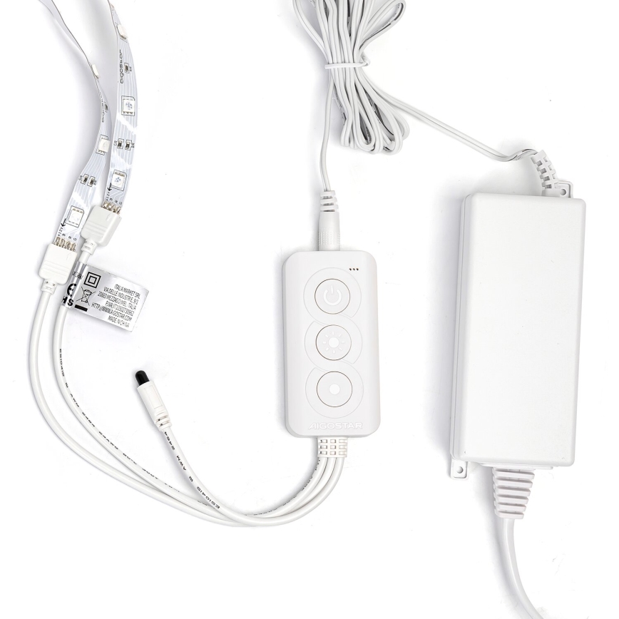 Aigostar - LED RGBW aptumšojama lente LED/48W/12V 2x7,5 m Wi-Fi