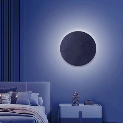Aigostar - LED RGBW Aptumšojama sienas lampa MESH Viedā LED/12W/230V 2700-6500K melna + tālvadības pults