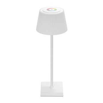 Aigostar - LED RGBW Aptumšojama uzlādējama āra galda lampa LED/4W/5V 3600mAh balta IP54