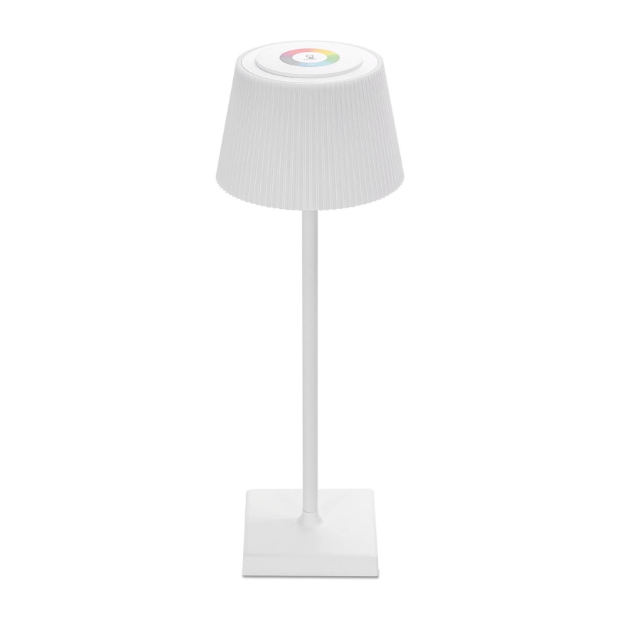 Aigostar - LED RGBW Aptumšojama uzlādējama āra galda lampa LED/4W/5V 3600mAh balta IP54