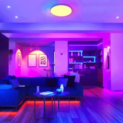 Aigostar - LED RGBW Aptumšojama vannas istabas griestu lampa LED/24W/230V 3000-6500K d. 42 cm IP44 + tālvadības pults