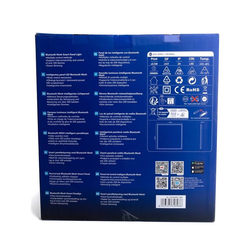 Aigostar - LED RGBW Aptumšojams panelis virsapmetuma MESH LED/36W/230V 60x60 cm
