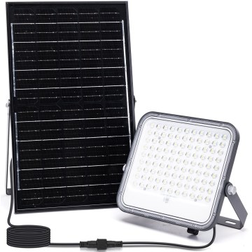 Aigostar - LED RGBW Aptumšojams saules enerģijas prožektors LED/150W/3,4V IP66 + tālvadības pults