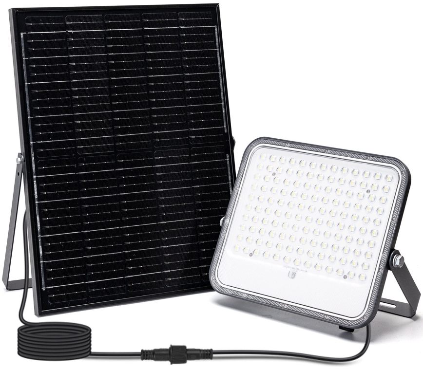 Aigostar - LED RGBW Aptumšojams saules enerģijas prožektors LED/200W/3,4V IP66 + tālvadības pults