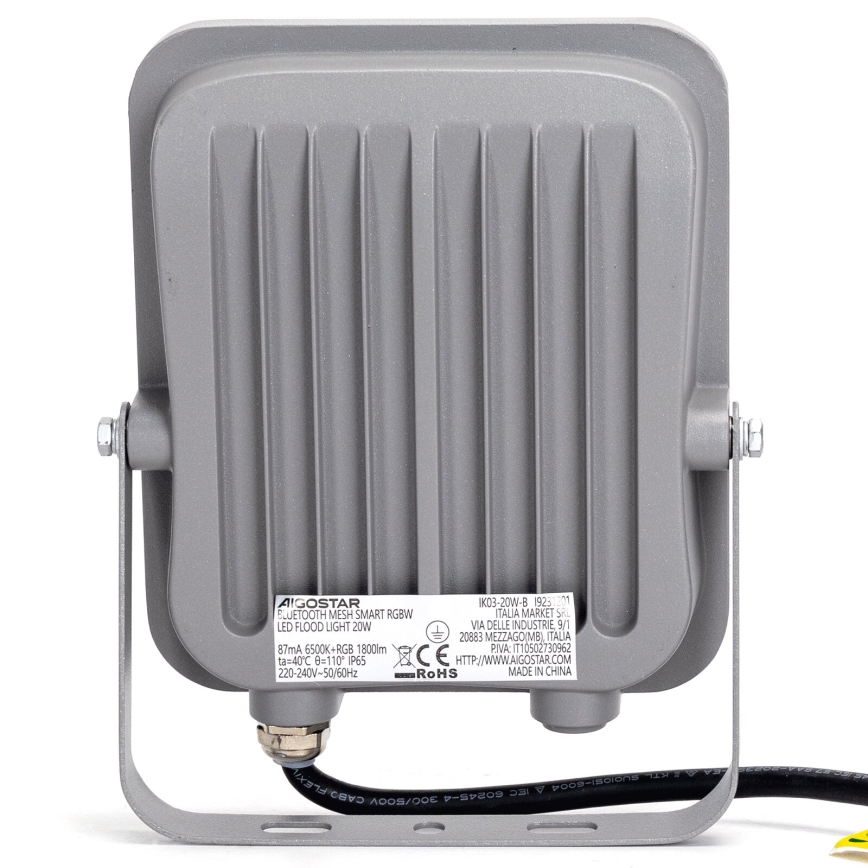 Aigostar - LED RGBW Prožektors MESH MESH LED/20W/230V 6500K IP65 + tālvadības pults