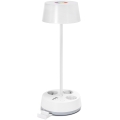 Aigostar - LED RGBW regulējama galda lampa ar kontaktligzdām un USB LED/4,6W/230V 3000/4000/6500K balta