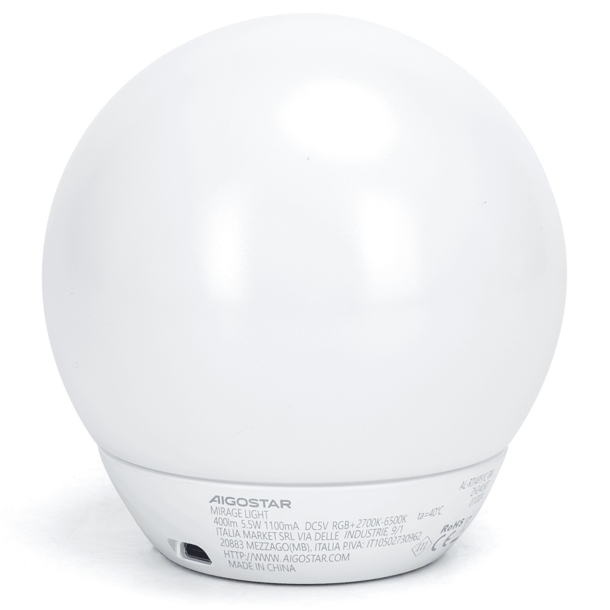 Aigostar - LED RGBW Regulējama galda lampa LED/5,5W/5V Wi-Fi + tālvadības pults