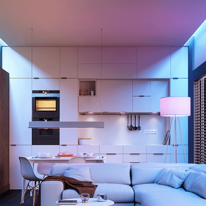 Aigostar - LED RGBW regulējamā spuldze GU10/4,8W/230V 3000K + tālvadība