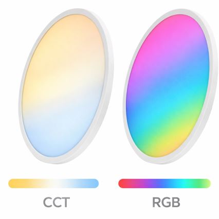 Aigostar - LED RGBW Regulējams griestu gaismeklis MESH LED/36W/230V 3000-6500K balts + tālvadība