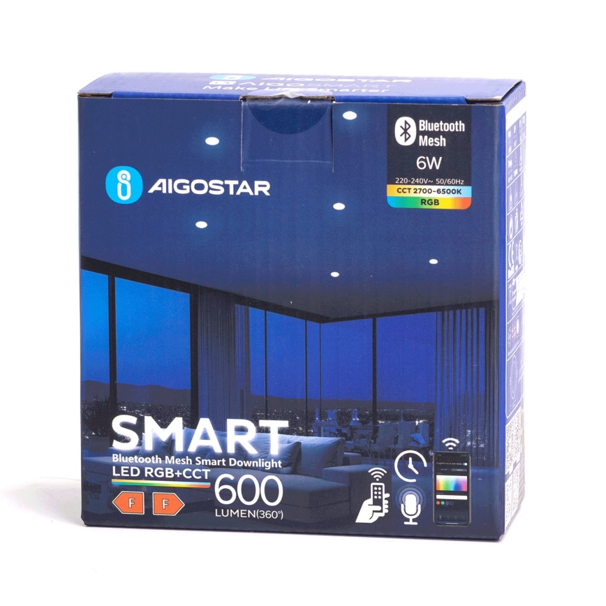 Aigostar - LED RGBW Vannas istabas iegremdējama lampa MESH LED/6W/230V 2700-6500K IP44