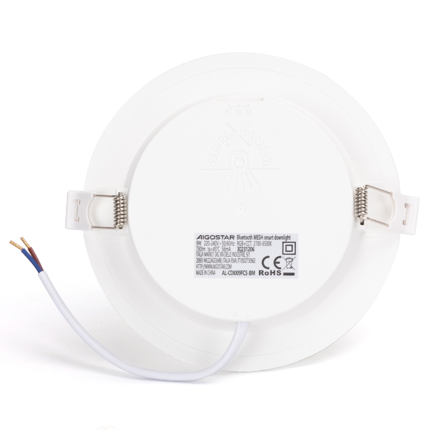 Aigostar - LED RGBW Vannas istabas iegremdējama lampa MESH LED/9W/230V 2700-6500K IP44