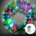 Aigostar - LED RGBY Āra Ziemassvētku vainags 72xLED/3xAA Ø 50 cm IP44