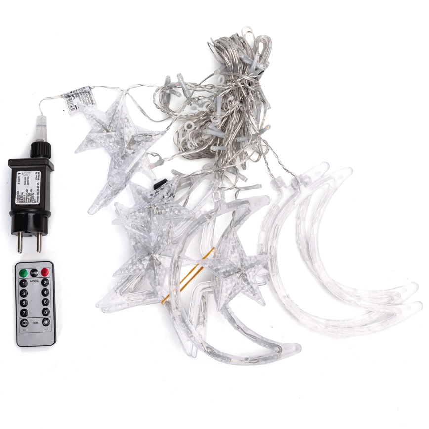 Aigostar - LED RGBY Āra Ziemassvētku virtene 120xLED/8 funkcijas 3x0,6m IP44 daudzkrāsaina + tālvadība