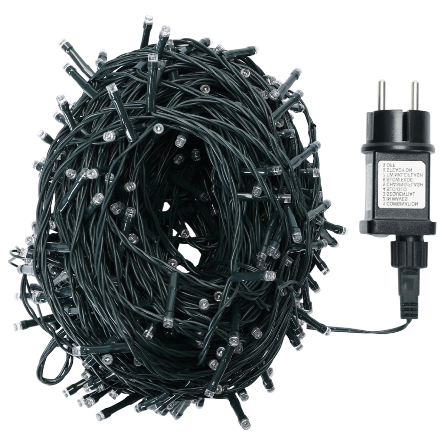 Aigostar - āra Ziemassvētku LED virtene 300xLED 30 m IP44 daudzkrāsaina