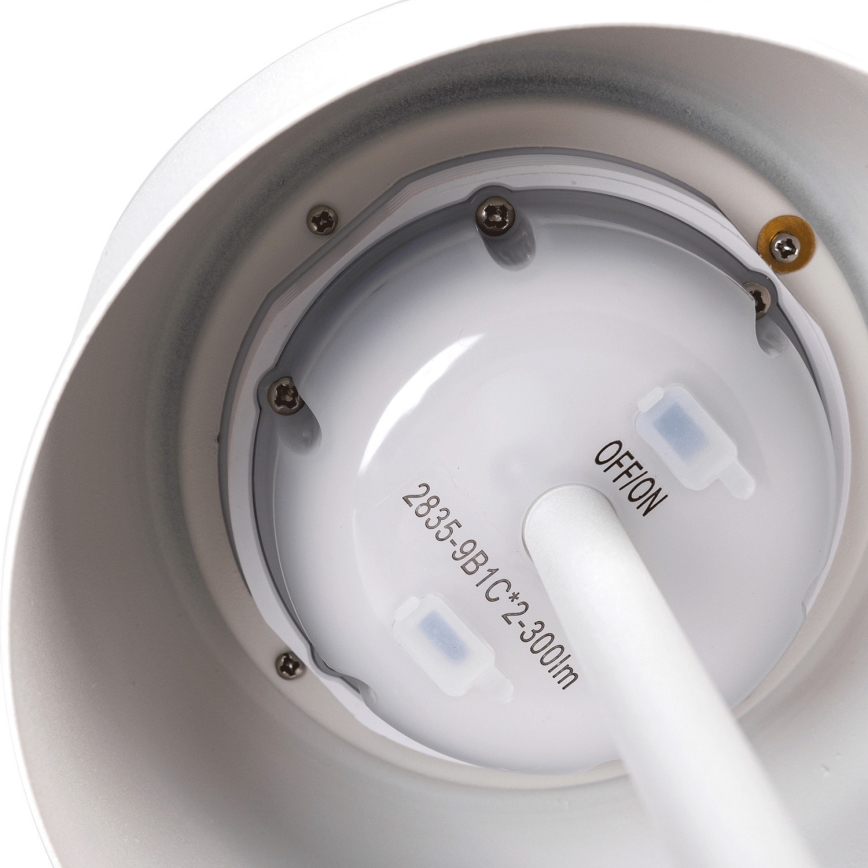 Aigostar - LED Saules enerģijas aptumšojama uzlādējama lampa LED/3W/5V 2200mAh balta IP54