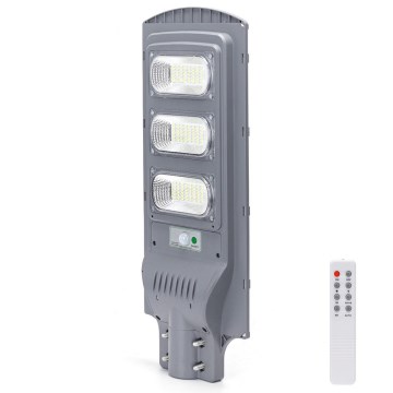 Aigostar - LED Saules enerģijas ielas lampa ar kustību un krēslas sensoru LED/150W/3,2V 15000mAh IP65 6500K + tālvadības pults