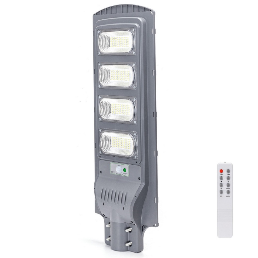 Aigostar - LED Saules enerģijas ielas lampa ar sensoru LED/200W/3,2V 20000mAh IP65 6500K + tālvadības pults