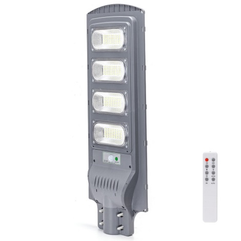 Aigostar - LED Saules enerģijas ielas lampa ar sensoru LED/200W/3,2V IP65 6500K + tālvadības pults