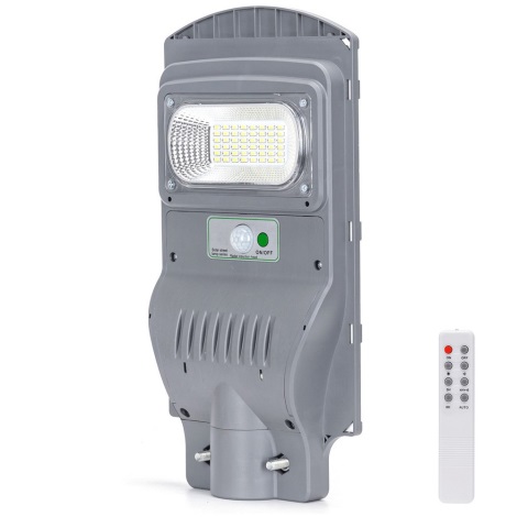 Aigostar - LED Saules enerģijas ielas lampa ar sensoru LED/50W/3,2V IP65 6500K + tālvadības pults