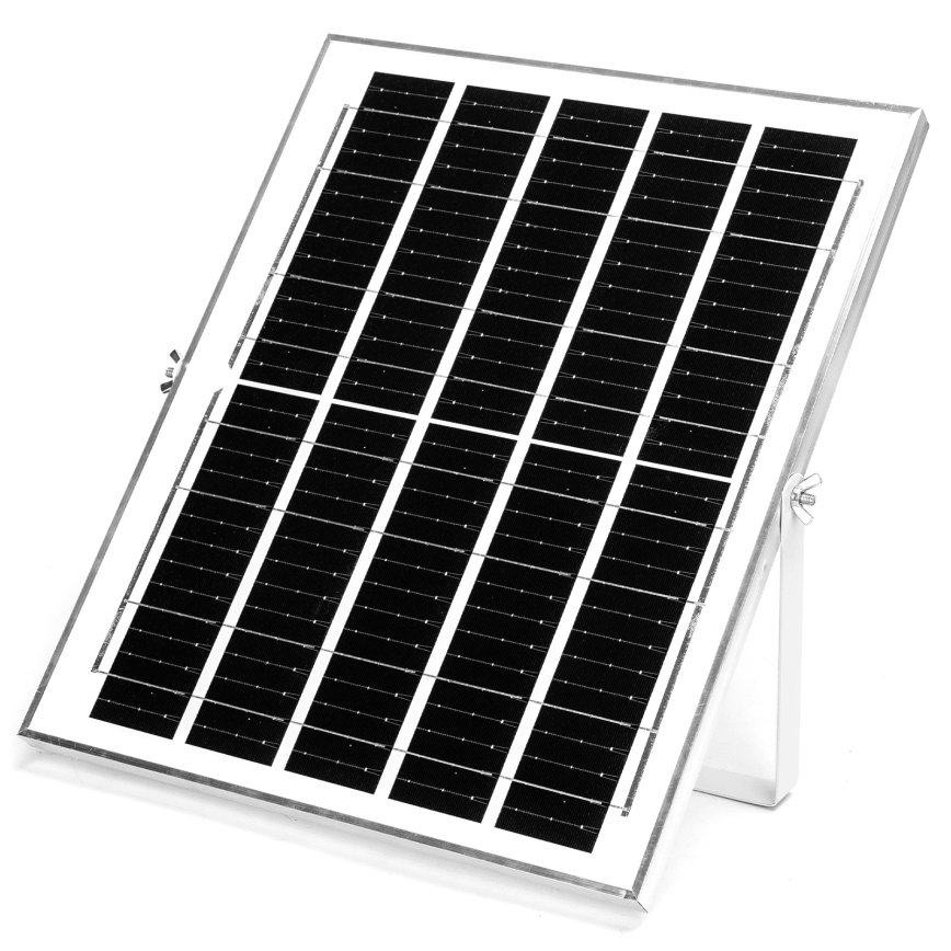 Aigostar - LED Saules enerģijas lampa 2xLED/70W/12V 12000 mAh 6500K d. 20,5 cm + tālvadības pults