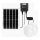 Aigostar - LED Saules enerģijas lampa 2xLED/70W/12V 12000 mAh 6500K d. 20,5 cm + tālvadības pults