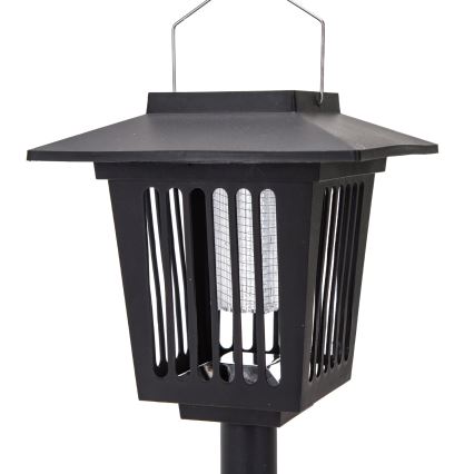 Aigostar - LED Saules enerģijas lampa ar kukaiņu slazdu LED/0,03W/1,2V 55,2cm melna 6500K 300 mAh IP44