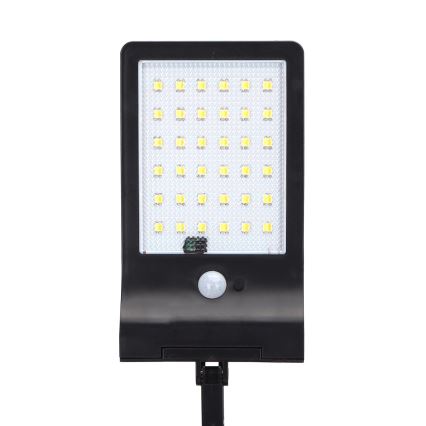 Aigostar - LED Saules enerģijas ielas lampa ar sensoru LED/3W/3,7V1800 mAh IP44 3000/4000/5000K + tālvadības pults