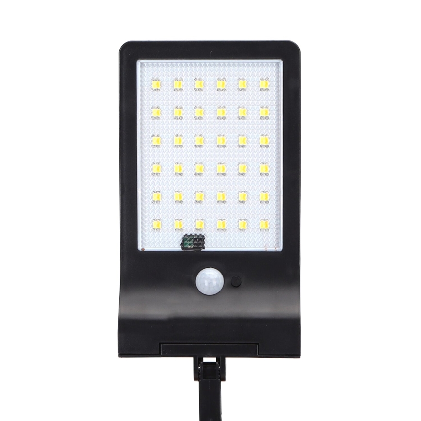 Aigostar - LED Saules enerģijas ielas lampa ar sensoru LED/3W/3,7V1800 mAh IP44 3000/4000/5000K + tālvadības pults