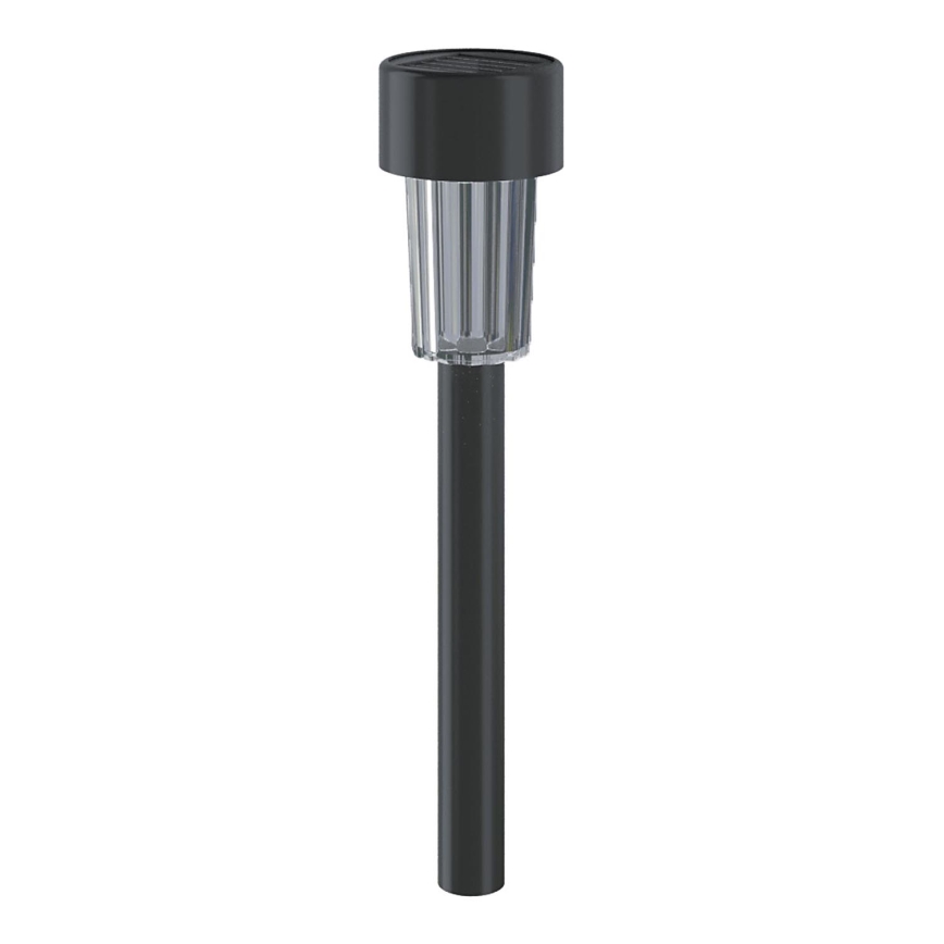 Aigostar - LED Saules enerģijas lampa ar sensoru soumraku LED/0,006W/1,2V 40 mAh 29,5 cm melna 6500K IP44