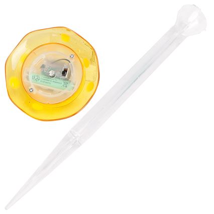Aigostar - LED Saules enerģijas lampa LED/0,006W/1,2V 100 mAh 2700K IP44 dzeltena