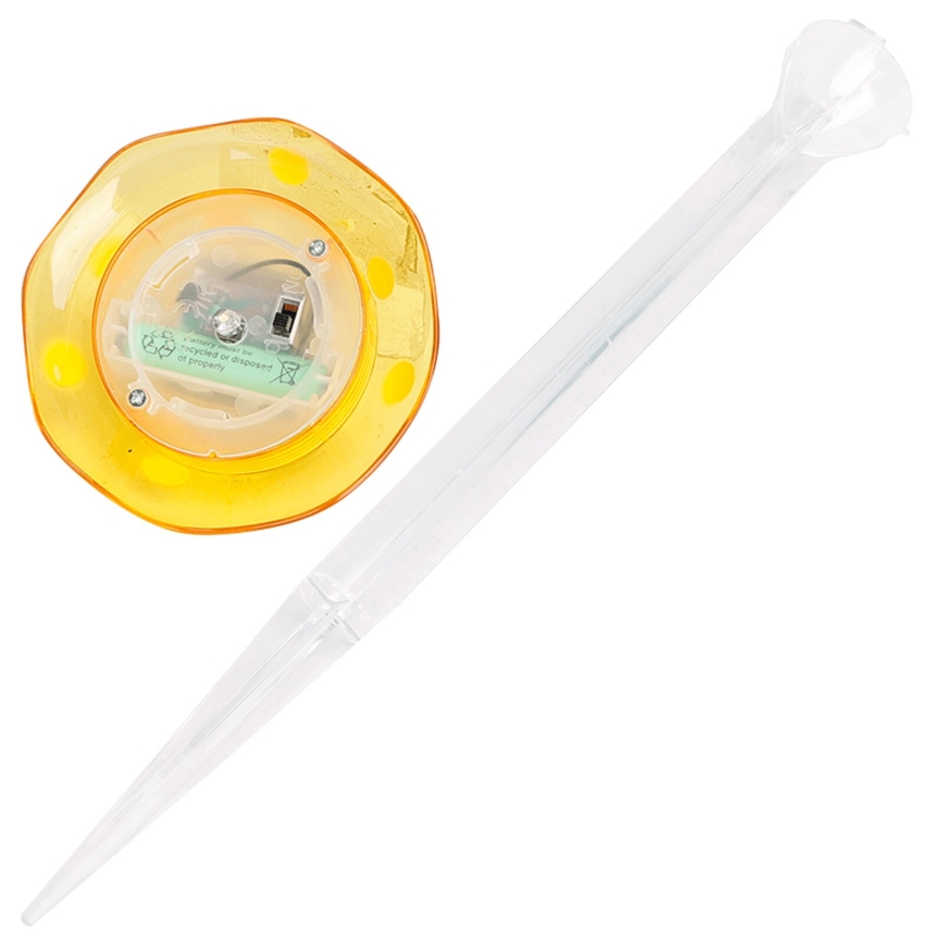 Aigostar - LED Saules enerģijas lampa LED/0,006W/1,2V 100 mAh 2700K IP44 dzeltena
