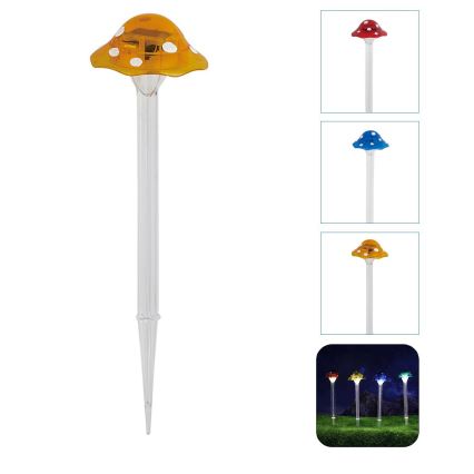 Aigostar - LED Saules enerģijas lampa LED/0,006W/1,2V 100 mAh 2700K IP44 dzeltena