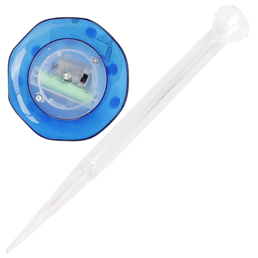 Aigostar - LED Saules enerģijas lampa LED/0,006W/1,2V 100 mAh 2700K IP44 zila