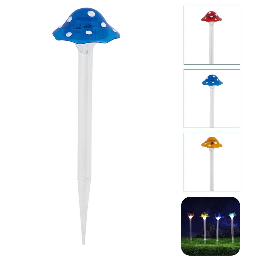 Aigostar - LED Saules enerģijas lampa LED/0,006W/1,2V 100 mAh 2700K IP44 zila