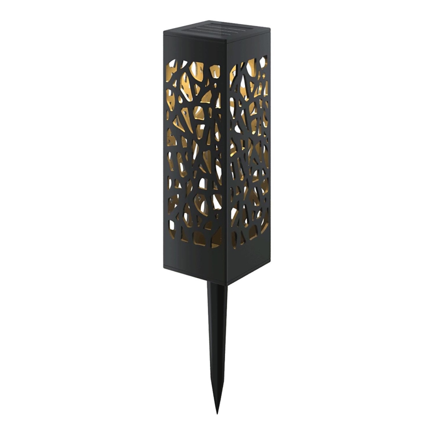 Aigostar - LED Saules enerģijas lampa LED/0,006W/1,2V 100 mAh 28,5 cm melna 6500K IP44